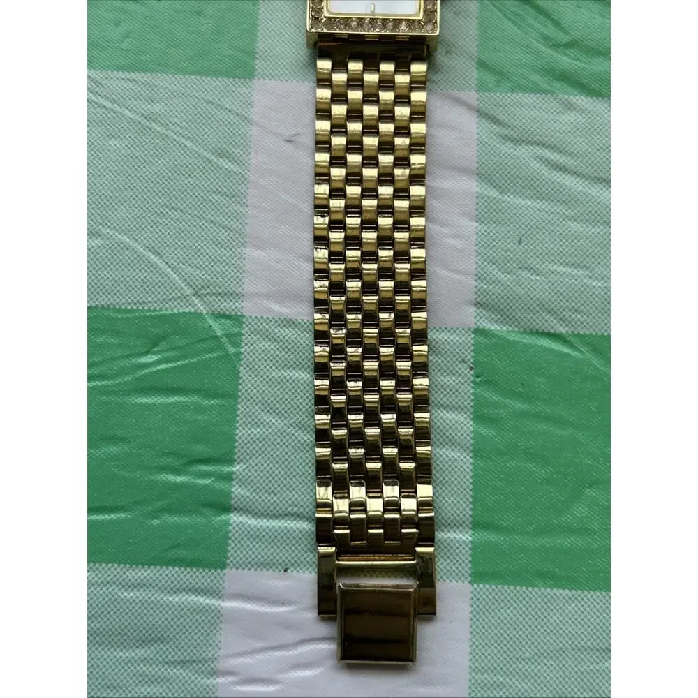 Gold Tone White Dial Women’s Quartz Watch